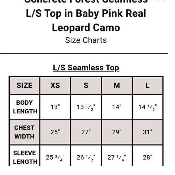 Civil Regime Concrete Forest Seamless Long Sleeve Baby Pink Leopard Camo Top L - Picture 4 of 4